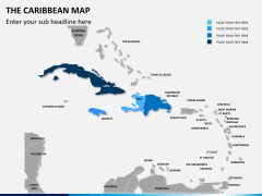 The Caribbean map PPT slide 7