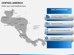Central america map PPT slide 16