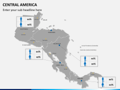 Central america map PPT slide 17