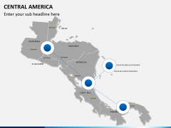 Central america map PPT slide 4