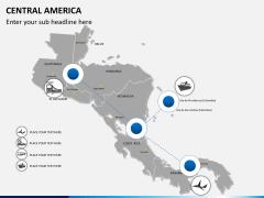 Central america map PPT slide 5