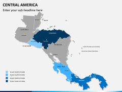 Central america map PPT slide 8
