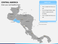 Central america map PPT slide 9