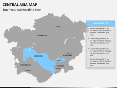 Central Asia Map PPT slide 10