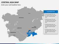 Central Asia Map PPT slide 11