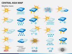 Central Asia Map PPT slide 18