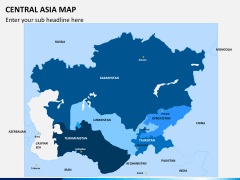 Central Asia Map PPT slide 2