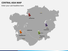 Central Asia Map PPT slide 4