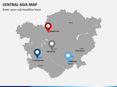 Central Asia Map PPT slide 7