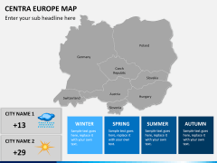 Central europe map PPT slide 16