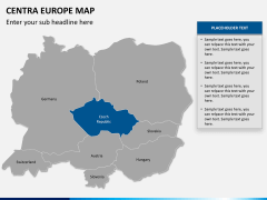 Central europe map PPT slide 9