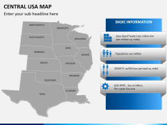 Central usa map PPT slide 14