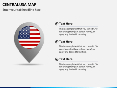 Central usa map PPT slide 17