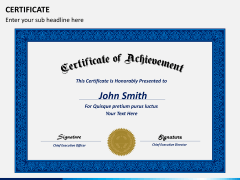 Certificate PPT slide 1