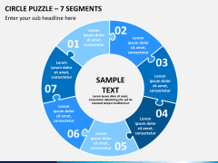 Circle puzzle PPT slide 2