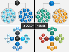 Cluster diagram PPT cover slide