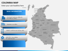 Colombia map PPT slide 11