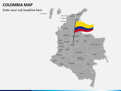Colombia map PPT slide 2