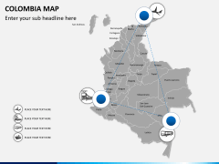 Colombia map PPT slide 5