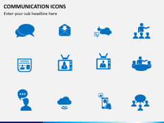 Communication Icons PPT slide 1