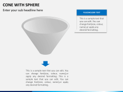 Cone with sphere PPT slide 1