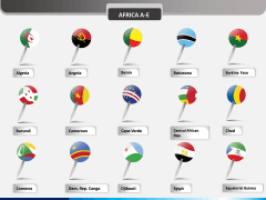 Country flag pins - type 1 PPT slide 1