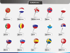 Country flag pins - type 1 PPT slide 11