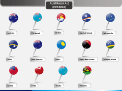 Country flag pins - type 1 PPT slide 13