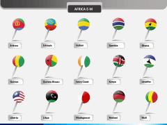 Country flag pins - type 1 PPT slide 2