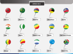 Country flag pins - type 1 PPT slide 3