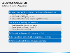 Customer Validation PPT slide 5