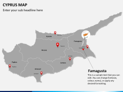 Cyprus map PPT slide 18
