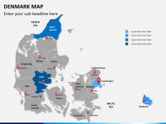 Denmark map PPT slide 10