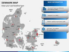 Denmark map PPT slide 16