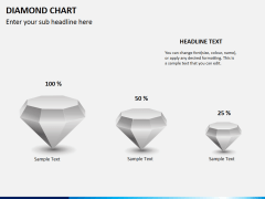 Diamond chart PPT slide 1