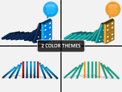 Domino effect PPT cover slide 