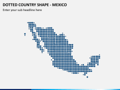 Dotted mexico map PPT slide