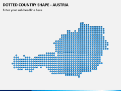 Dotted austria map PPT slide