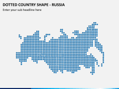 Dotted russia map PPT slide