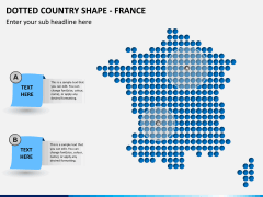 Dotted france map PPT slide 