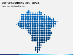 Dotted brazil map PPT slide
