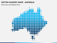 Dotted australia map PPT slide