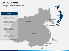 East asia map PPT slide 11