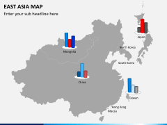 East asia map PPT slide 12