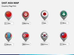 East asia map PPT slide 13