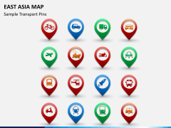 East asia map PPT slide 16