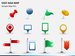 East asia map PPT slide 17