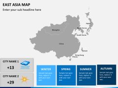East asia map PPT slide 5