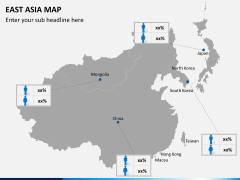 East asia map PPT slide 6
