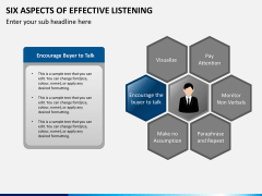 6 Aspects of effective listening PPT slide 11